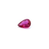 0.67 ct Pear Red Natural Ruby