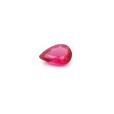 0.88 ct Pear Red Natural Ruby