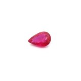 0.87 ct Pear Red Natural Ruby