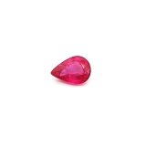 0.82 ct Pear Red Natural Ruby