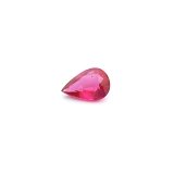 0.66 ct Pear Red Natural Ruby