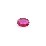 0.75 ct Oval Red Natural Ruby