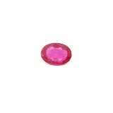 0.82 ct Oval Red Natural Ruby