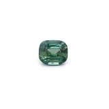 1.55 ct Cushion Green Natural Sapphire