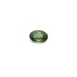 0.63 ct Oval Green Natural Sapphire