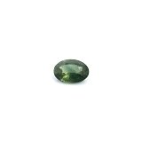 0.58 ct Oval Green Natural Sapphire