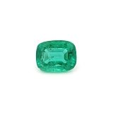 2.37 ct Cushion Green Natural Emerald