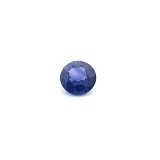 0.78 ct Round Blue Natural Sapphire