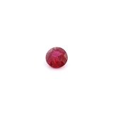 0.55 ct Round Red Natural Ruby