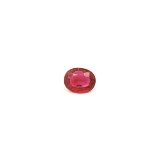 0.42 ct Oval Red Natural Ruby