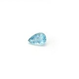 0.40 ct Pear Blue Natural Aquamarine