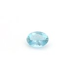 0.64 ct Oval Blue Natural Aquamarine