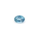 0.67 ct Oval Blue Natural Aquamarine