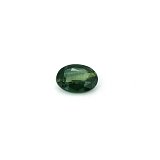 0.77 ct Oval Green Natural Sapphire
