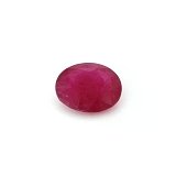 2.96 ct Oval Red Natural Ruby