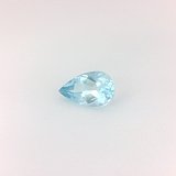 0.80 ct Pear Blue Natural Aquamarine
