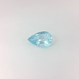 0.77 ct Pear Blue Natural Aquamarine