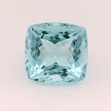 11.56 ct Cushion Blue Natural Aquamarine