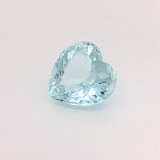 6.66 ct Heart Blue Natural Aquamarine