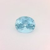 3.42 ct Oval Blue Natural Aquamarine