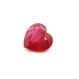 3.35 ct Heart Red Natural Ruby