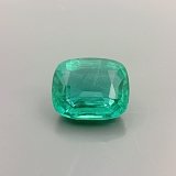 4.41 ct Cushion Green Natural Emerald