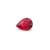 1.26 ct Pear Red Natural Ruby