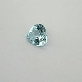1.57 ct Heart Blue Natural Aquamarine