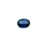 1.00 ct Oval Blue Natural Sapphire