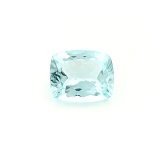 3.66 ct Cushion Blue Natural Aquamarine