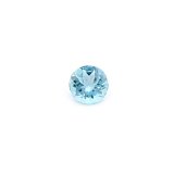 0.60 ct Round Blue Natural Aquamarine