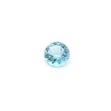0.71 ct Round Blue Natural Aquamarine