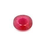 6.18 ct Oval Red Natural Ruby