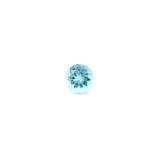 0.48 ct Round Blue Natural Aquamarine