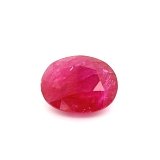 6.87 ct Oval Red Natural Ruby