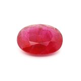 8.19 ct Oval Red Natural Ruby
