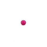0.84 ct Round Red Natural Ruby
