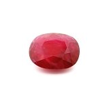 12.18 ct Cushion Red Natural Ruby