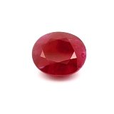 15.44 ct Oval Red Natural Ruby