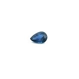 0.78 ct Pear Blue Natural Sapphire
