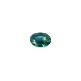 0.71 ct Oval Green Natural Sapphire