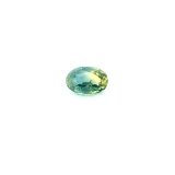 0.61 ct Oval Green Natural Sapphire