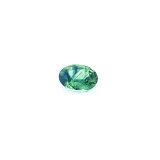 0.70 ct Oval Green Natural Sapphire