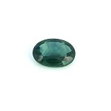 0.91 ct Oval Green Natural Sapphire