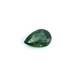 0.58 ct Pear Green Natural Sapphire