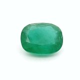 6.80 ct Cushion Green Natural Emerald