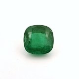 4.21 ct Cushion Green Natural Emerald