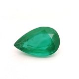6.15 ct Pear Green Natural Emerald