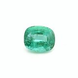 3.81 ct Cushion Green Natural Emerald
