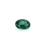 0.72 ct Oval Green Natural Sapphire